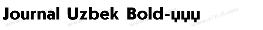 Journal Uzbek Bold字体转换